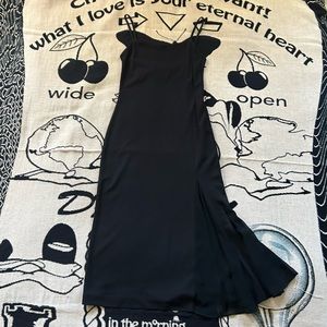 JPG Femme Black Rayon Midi Slip